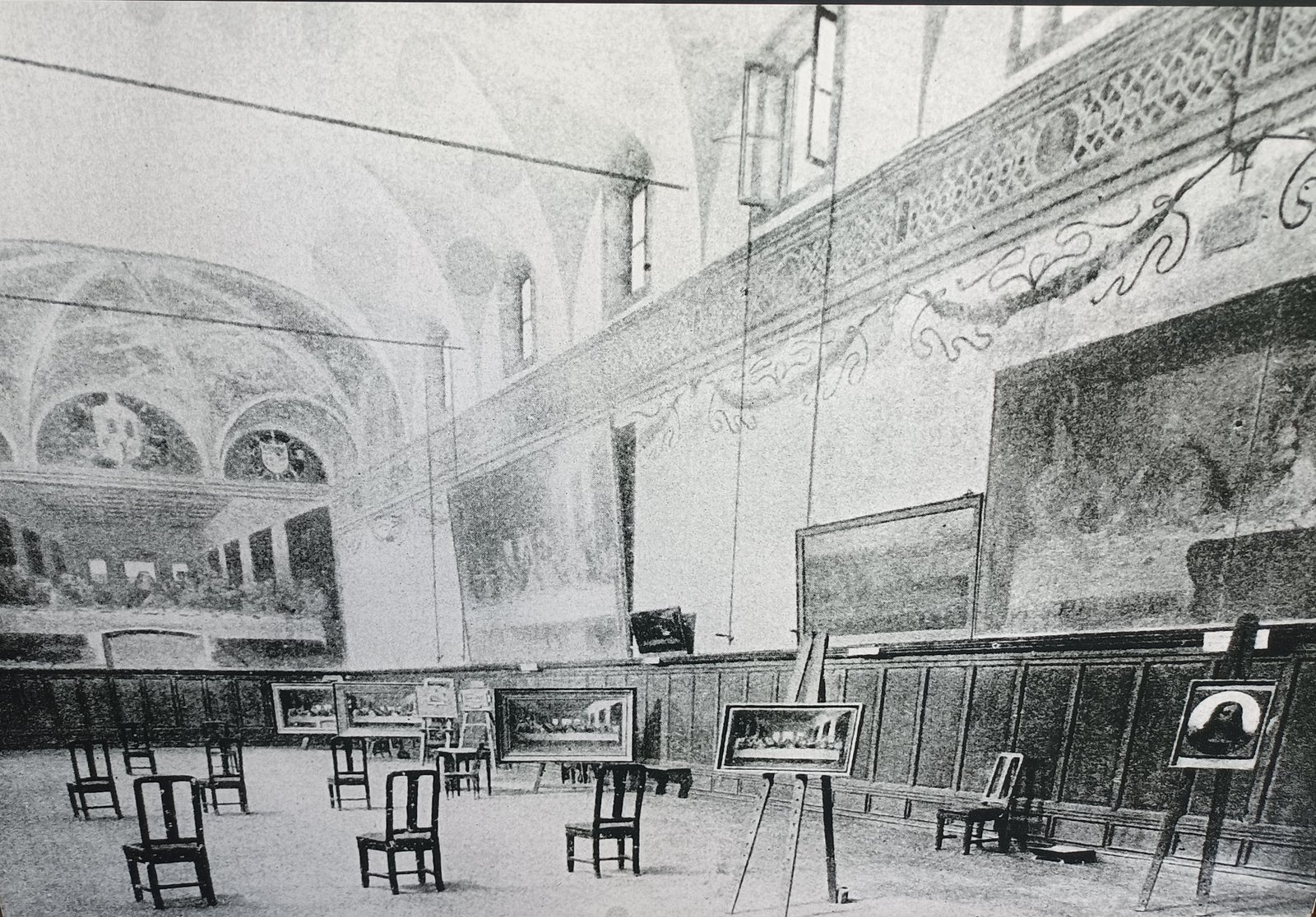 Ο Μυστικός Δείπνος το 1895 ( Φωτογραφικό Αρχείο SABAP Μιλάνου )