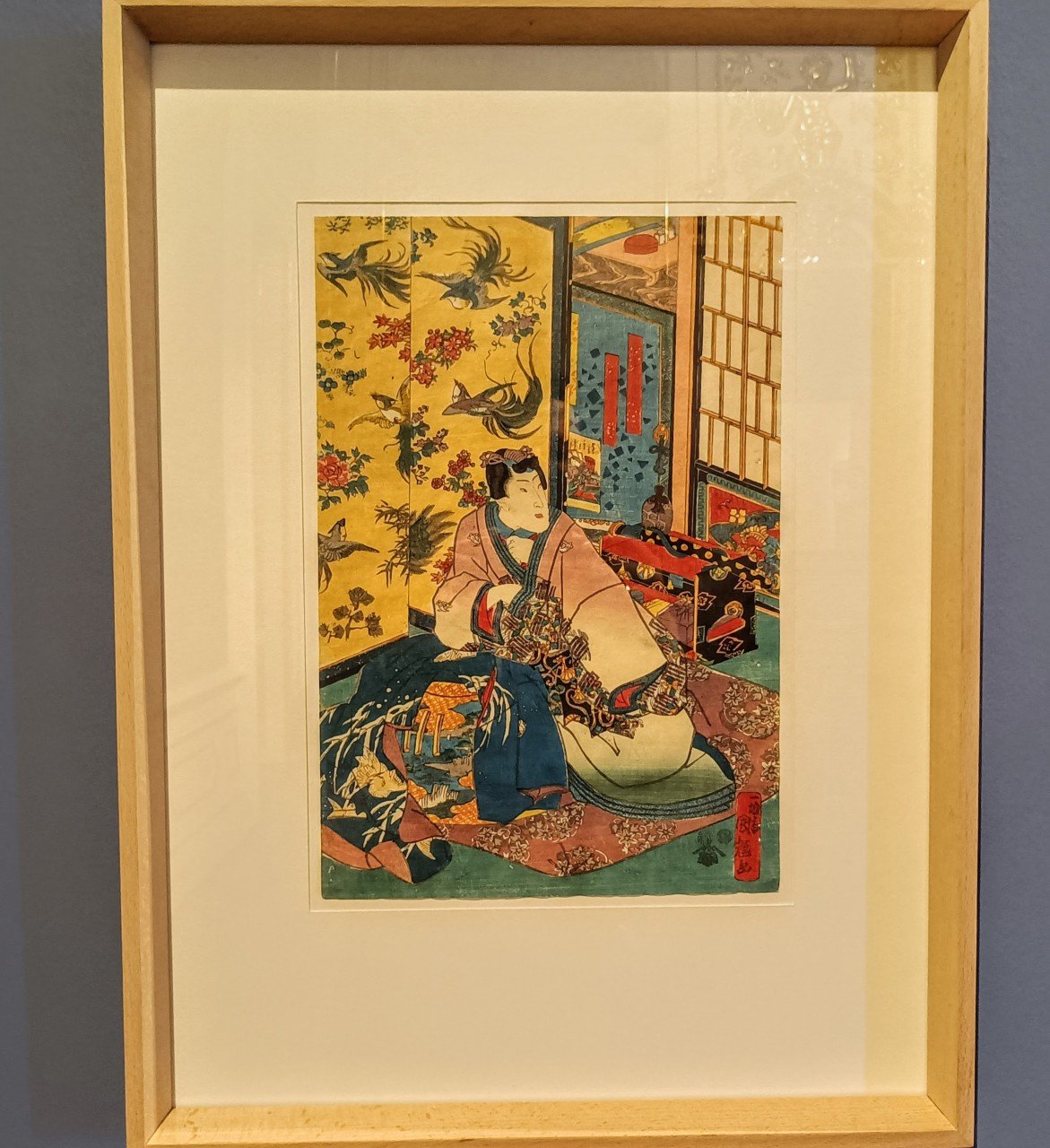 "Χιόνι" έργο του Utagawa Kuniteru από την προσωπική συλλογή του Gustav Klimt (Φωτογραφία: Νίκος Πράσσος @paspartou.gr)